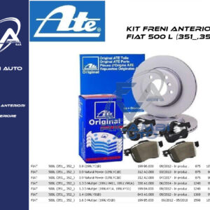 KIT Freni anteriori 500L 351_352_ ATE