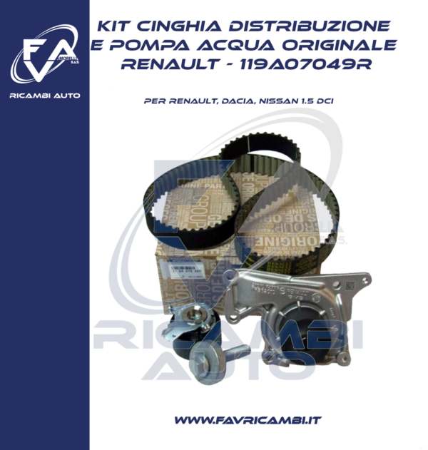 KIT DISTRIBUZIONE-ORIGINALE-Renault-Dacia-Nissan-1.5-DCi