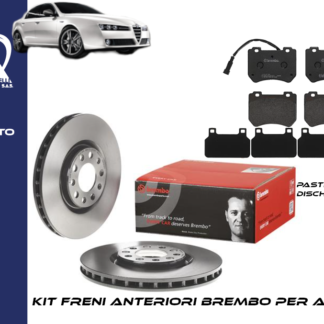 Kit Freni, Dischi freno e pastiglie, 09.9363.21, P 23 129, Brembo per Alfa Romeo, 159, Brera e Spider