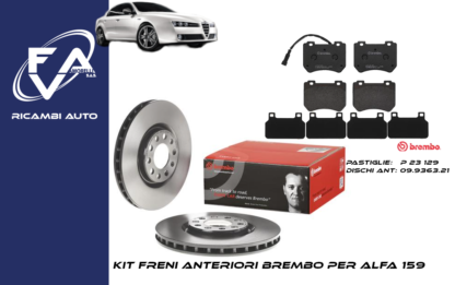 Kit Freni, Dischi freno e pastiglie, 09.9363.21, P 23 129, Brembo per Alfa Romeo, 159, Brera e Spider