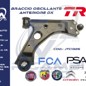 JTC1326 braccio oscillante anteriore dx punto mito fiorino bipper nemo