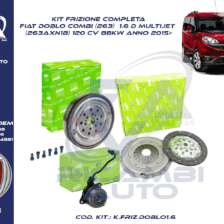 Kit Frizione completa FIAT DOBLO 1.6 MJET 2015