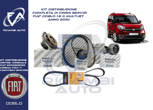 Kit Distribuzione FIAT DOBLO 1.6 MJET 2010>