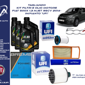 Tagliando filtri e Olio Fiat 500x 1.3 M UFI