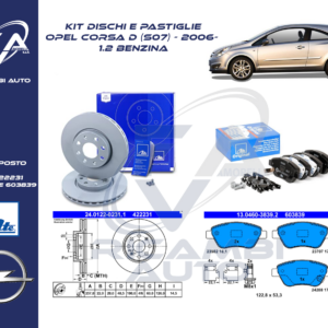 Kit Freni Ant opel corsa d 1.2 BENZ. 2006- ATE