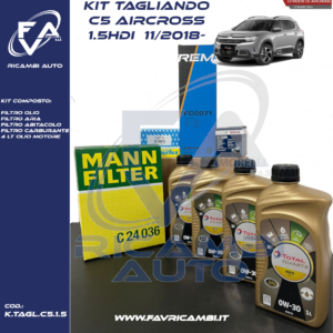 KIT TAGLIANDO C5 AIRCROSS 1.5 HDi 130CV 96 KW