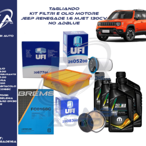 Kit tagliando JEEP RENEGADE 1.6 mjet 130CV NO ADBLUE