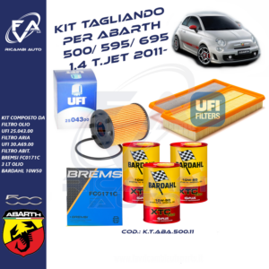 Kit tagliando Abarth 500, 595, 695 1.4 2011-