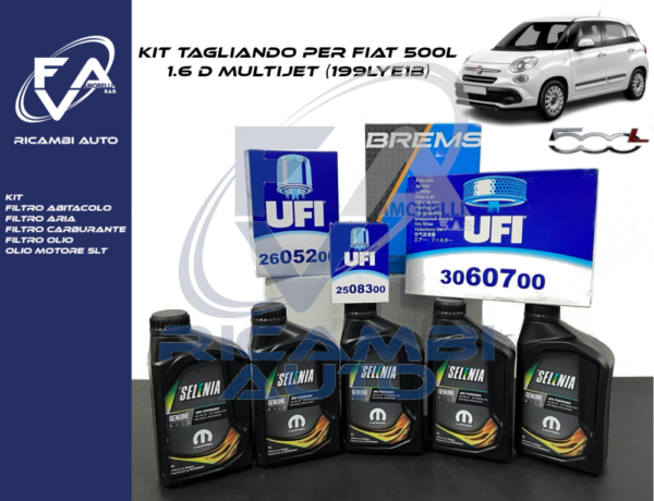 kit tagliando fiat 500L 1.6 mjet