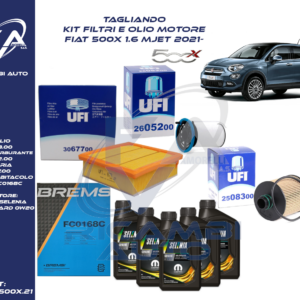 Kit tagliando fiat 500x 1.6 mjet 2021