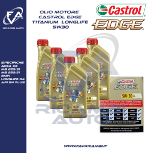 Olio Castrol Edge 5W30 LL 15666E 1x5Lt