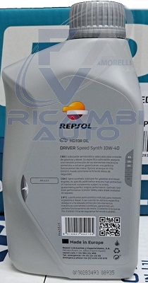 10W40 REPSOL DRIVER SPEED SYNTH 1Lt - RPP0152MHA RETRO