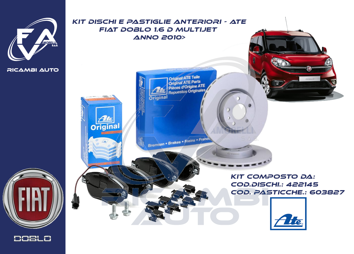 Pastiglie Dei Freni Ford Kuga 2 Serie Posteriori E Anteriori | Prezzo E Costo Sostituzione - Foto 2