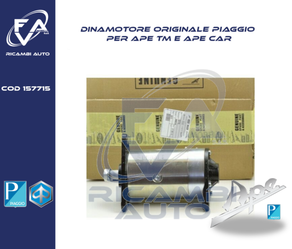 107715 Dinamotore originale Piaggio per ape car