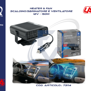 73114 Heater & Fan, scaldino/sbrinatore e ventilatore, 12V - 150W