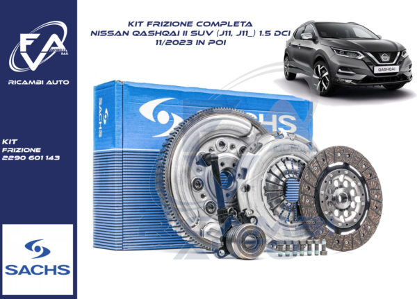 KIT FRIZIONE NISSAN QASHQAI II SUV (11,J11_) 1.5 dCi 2290601143