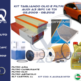 Kit Tagliando AUDI A3 (8P1) 1.6 TDI