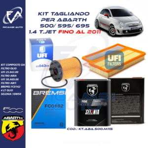 Kit tagliando Abarth 500, 595, 695 1.4 FINO AL 2011 SELENIA