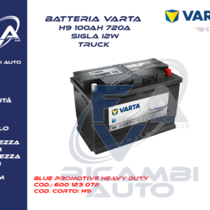 Batteria Varta Promotive Heavy Duty H9 100Ah 720A 600123072