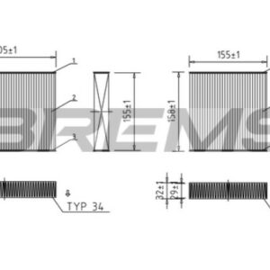 Filtro Abitacolo Bremsi FC0070