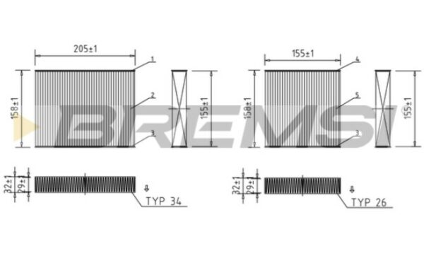 Filtro Abitacolo Bremsi FC0070