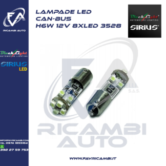 LAMPADE LED CAN-BUS H6W 12V 8XLED 3528