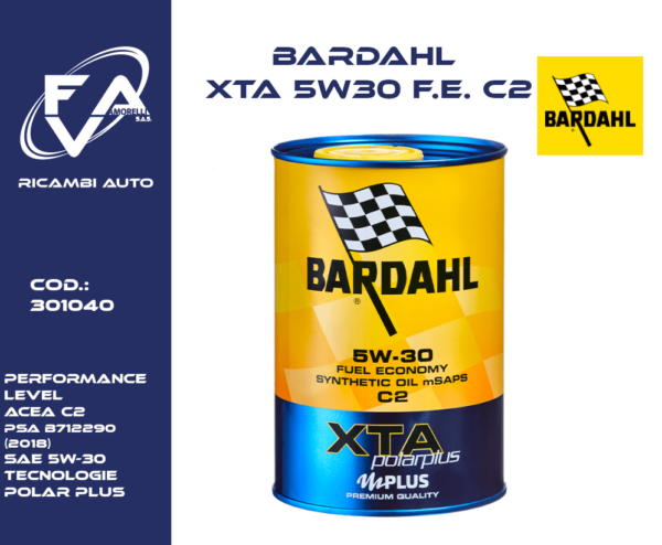 Bardahl XTA C2 5W30 F.E. - 301040