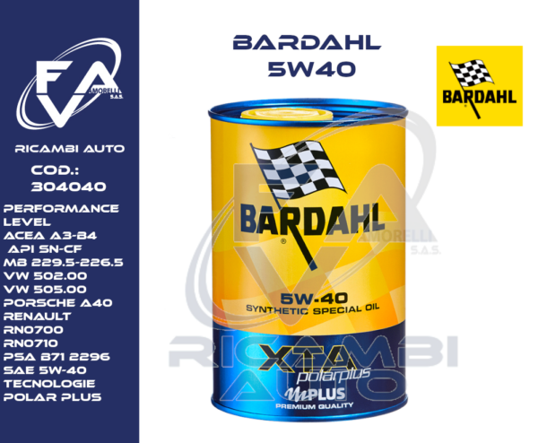 Bardahl XTA 5W40 - 304040