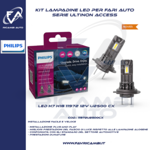 KIT LAMPADE LED SERIE ULTION H7 H18 12V PHILIPS 11972U2500CX